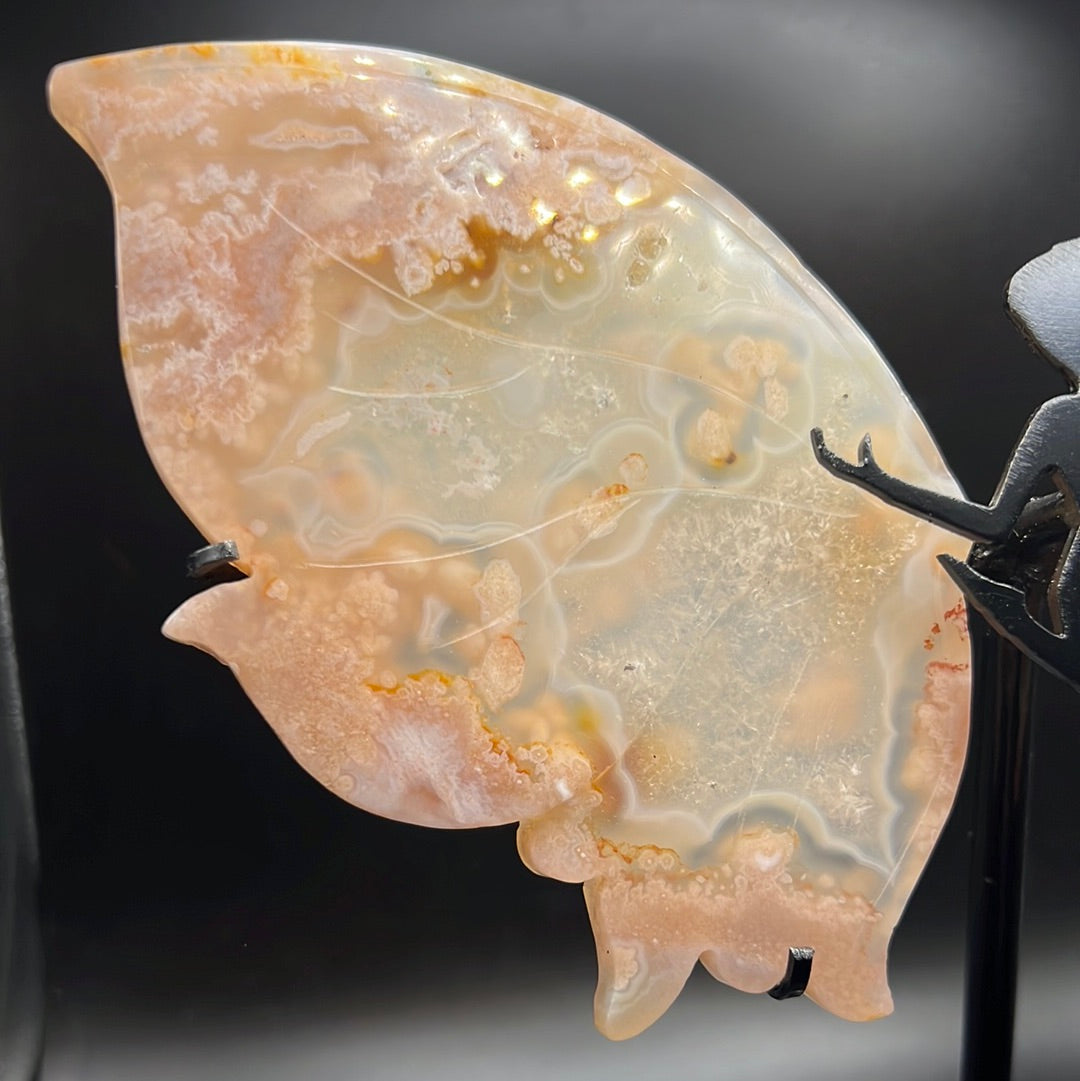 Pink Flower Agate Wings