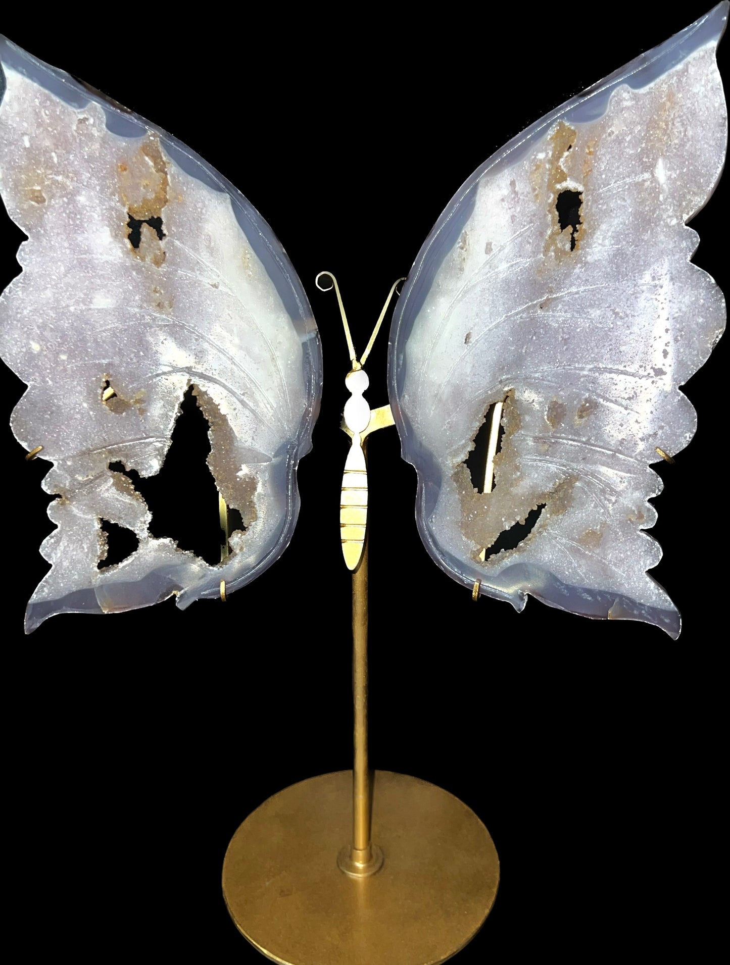 XXL Druzy Pink Amethyst Butterfly Wings
